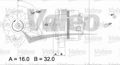 436118 VALEO Генератор 436118 VALEO Генератор