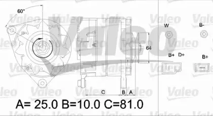 436181 VALEO Генератор 436181 VALEO Генератор