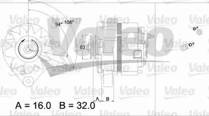 436230 VALEO Генератор 436230 VALEO Генератор
