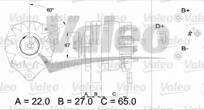 436249 VALEO Генератор 436249 VALEO Генератор