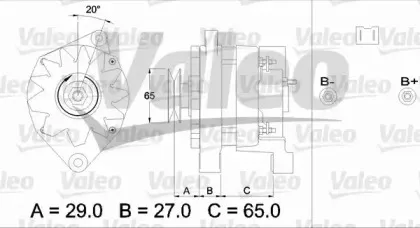 436250 VALEO Генератор 436250 VALEO Генератор