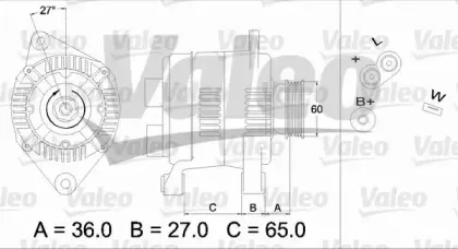436278 VALEO Генератор 436278 VALEO Генератор