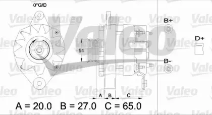 436309 VALEO Генератор 436309 VALEO Генератор