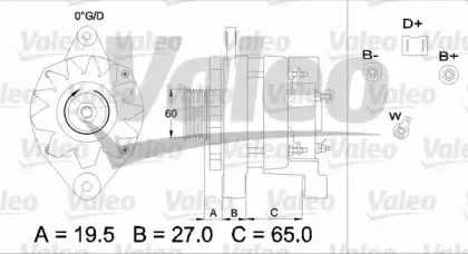 436372 VALEO Генератор 436372 VALEO Генератор