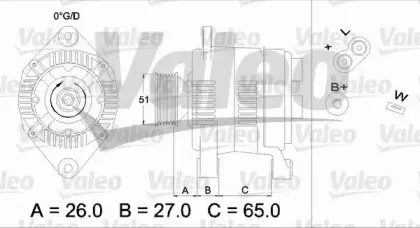 436383 VALEO Генератор 436383 VALEO Генератор