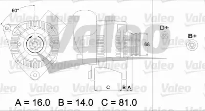 436388 VALEO Генератор 436388 VALEO Генератор