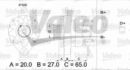 436455 VALEO Генератор 436455 VALEO Генератор