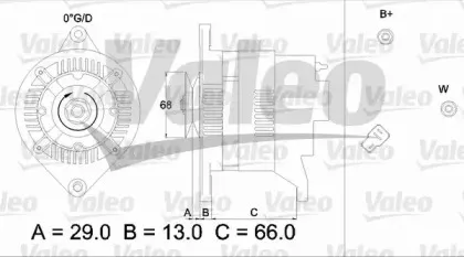 436524 VALEO Генератор 436524 VALEO Генератор