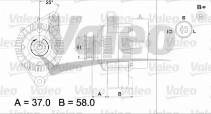 436538 VALEO Генератор 436538 VALEO Генератор