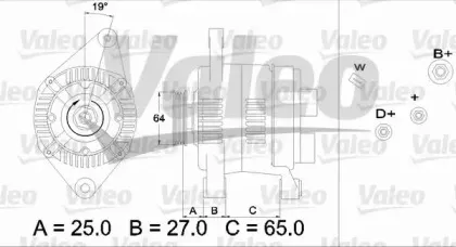 436614 VALEO Генератор 436614 VALEO Генератор