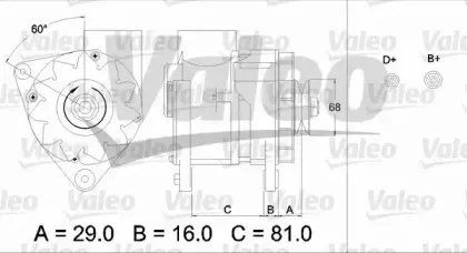 436630 VALEO Генератор 436630 VALEO Генератор
