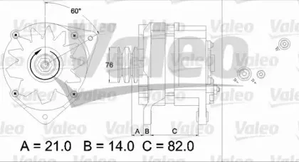 436686 VALEO Генератор 436686 VALEO Генератор