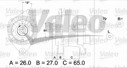 436737 VALEO Генератор 436737 VALEO Генератор