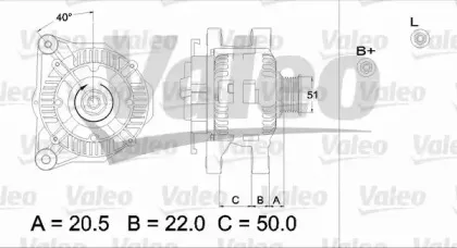 436749 VALEO Генератор 436749 VALEO Генератор