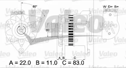 437051 VALEO Генератор 437051 VALEO Генератор