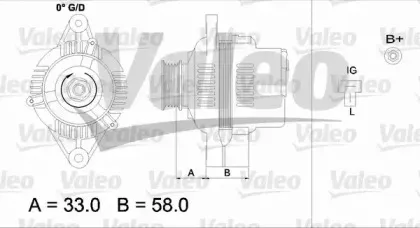 437154 VALEO Генератор 437154 VALEO Генератор