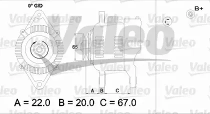 437163 VALEO Генератор 437163 VALEO Генератор
