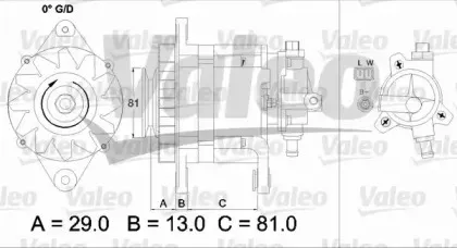437180 VALEO Генератор 437180 VALEO Генератор
