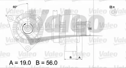 437186 VALEO Генератор 437186 VALEO Генератор