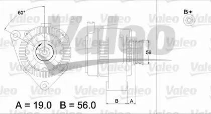 437190 VALEO Генератор 437190 VALEO Генератор