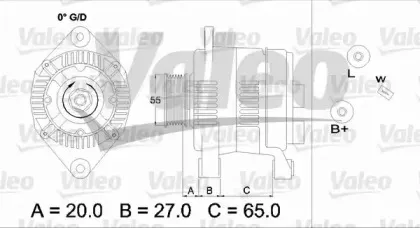 437201 VALEO Генератор 437201 VALEO Генератор