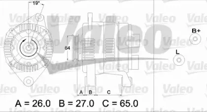 437206 VALEO Генератор 437206 VALEO Генератор
