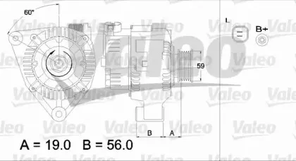 437345 VALEO Генератор 437345 VALEO Генератор