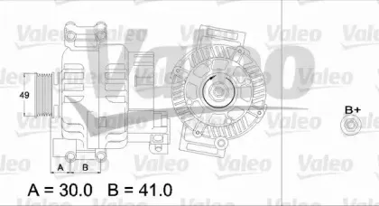 437374 VALEO Генератор 437374 VALEO Генератор