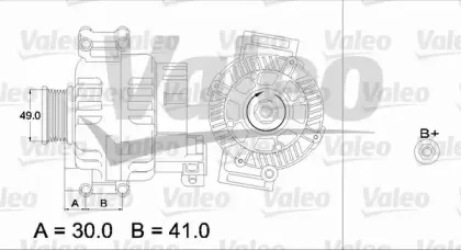 437375 VALEO Генератор 437375 VALEO Генератор