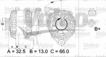 437455 VALEO Генератор 437455 VALEO Генератор