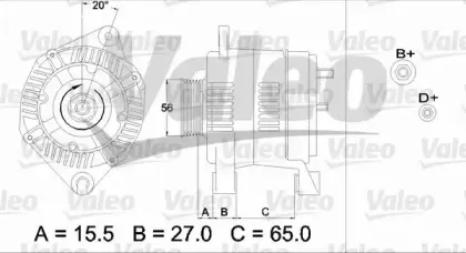 437462 VALEO Генератор 437462 VALEO Генератор