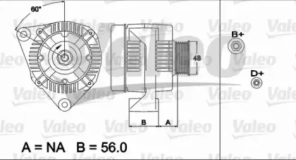 437491 VALEO Генератор 437491 VALEO Генератор