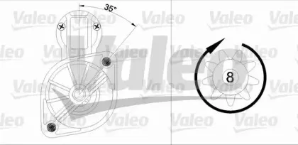455561 VALEO Стартер 455561 VALEO Стартер