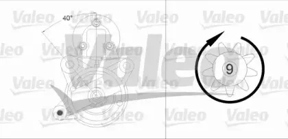 458230 VALEO Стартер 458230 VALEO Стартер
