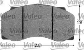 541674 VALEO Комплект тормозных колодок, дисковый тормоз 541674 VALEO Комплект тормозных колодок, дисковый тормоз