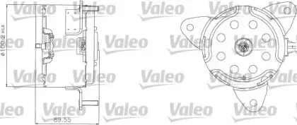 698308 VALEO Электродвигатель, вентилятор радиатора 698308 VALEO Электродвигатель, вентилятор радиатора