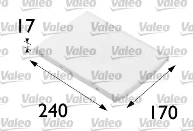 698689 VALEO Фильтр, воздух во внутренном пространстве 698689 VALEO Фильтр, воздух во внутренном пространстве