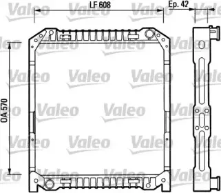 730380 VALEO Радиатор, охлаждение двигателя 730380 VALEO Радиатор, охлаждение двигателя