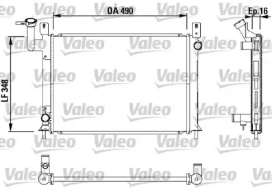 730406 VALEO Радиатор, охлаждение двигателя 730406 VALEO Радиатор, охлаждение двигателя