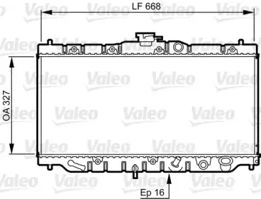 730424 VALEO Радиатор, охлаждение двигателя 730424 VALEO Радиатор, охлаждение двигателя