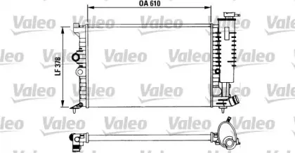 730957 VALEO Радиатор, охлаждение двигателя 730957 VALEO Радиатор, охлаждение двигателя