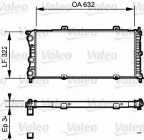 730981 VALEO Радиатор, охлаждение двигателя 730981 VALEO Радиатор, охлаждение двигателя