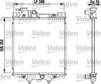 731020 VALEO Радиатор, охлаждение двигателя 731020 VALEO Радиатор, охлаждение двигателя