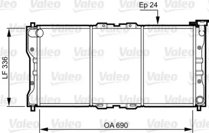 731073 VALEO Радиатор, охлаждение двигателя 731073 VALEO Радиатор, охлаждение двигателя