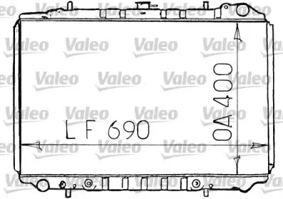 731134 VALEO Радиатор, охлаждение двигателя 731134 VALEO Радиатор, охлаждение двигателя
