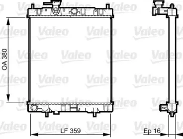 731287 VALEO Радиатор, охлаждение двигателя 731287 VALEO Радиатор, охлаждение двигателя