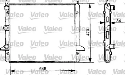 731387 VALEO Радиатор, охлаждение двигателя 731387 VALEO Радиатор, охлаждение двигателя