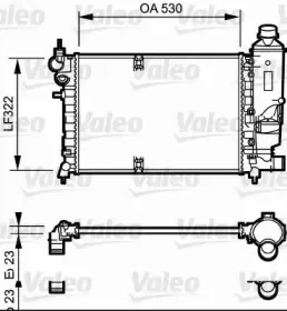731527 VALEO Радиатор, охлаждение двигателя 731527 VALEO Радиатор, охлаждение двигателя