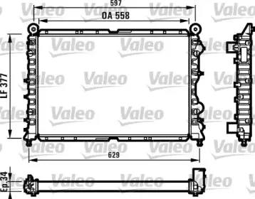 731561 VALEO Радиатор, охлаждение двигателя 731561 VALEO Радиатор, охлаждение двигателя