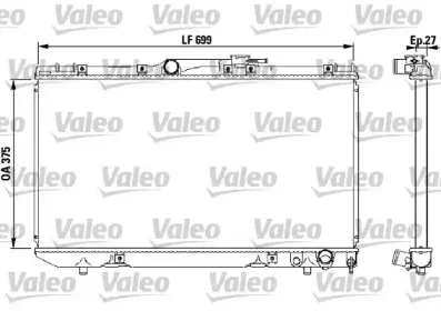731569 VALEO Радиатор, охлаждение двигателя 731569 VALEO Радиатор, охлаждение двигателя